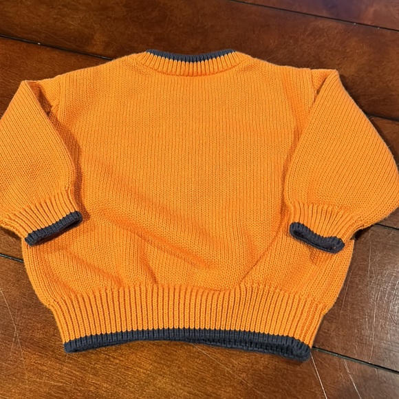 Gymboree 2005 Fly Boys Orange Bi-plane 100% cotton airplane sweater 3-6 months - Picture 10 of 12
